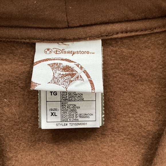 Vintage Disney Store Mickey Mouse Full Zip Hoodie Size XL - Picture 3 of 6